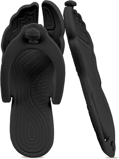 Flip Flops for Women Men Travel Slippers Shower Shoes Foldable Bathroom Camp Beach Sandals Lightweight Non-Slip Quick Dry