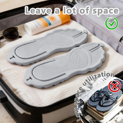 Flip Flops for Women Men Travel Slippers Shower Shoes Foldable Bathroom Camp Beach Sandals Lightweight Non-Slip Quick Dry