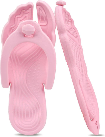 Flip Flops for Women Men Travel Slippers Shower Shoes Foldable Bathroom Camp Beach Sandals Lightweight Non-Slip Quick Dry