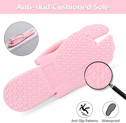 Flip Flops for Women Men Travel Slippers Shower Shoes Foldable Bathroom Camp Beach Sandals Lightweight Non-Slip Quick Dry