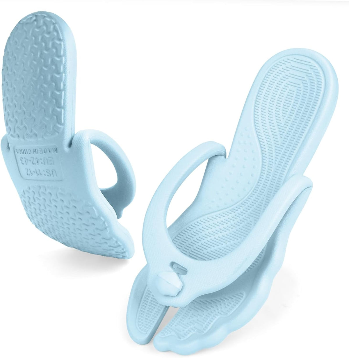 Flip Flops for Women Men Travel Slippers Shower Shoes Foldable Bathroom Camp Beach Sandals Lightweight Non-Slip Quick Dry