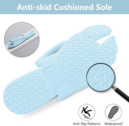 Flip Flops for Women Men Travel Slippers Shower Shoes Foldable Bathroom Camp Beach Sandals Lightweight Non-Slip Quick Dry