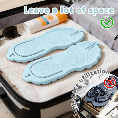 Flip Flops for Women Men Travel Slippers Shower Shoes Foldable Bathroom Camp Beach Sandals Lightweight Non-Slip Quick Dry