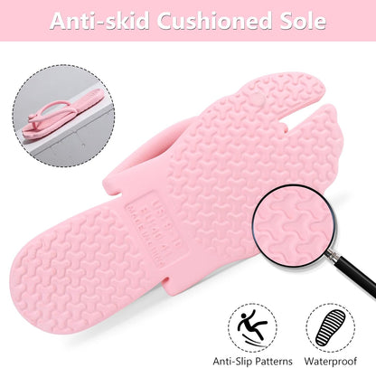 Flip Flops for Women Men Travel Slippers Shower Shoes Foldable Bathroom Camp Beach Sandals Lightweight Non-Slip Quick Dry