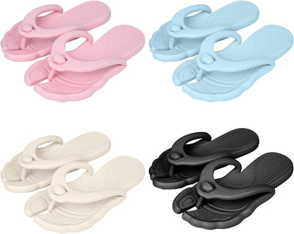 Flip Flops for Women Men Travel Slippers Shower Shoes Foldable Bathroom Camp Beach Sandals Lightweight Non-Slip Quick Dry