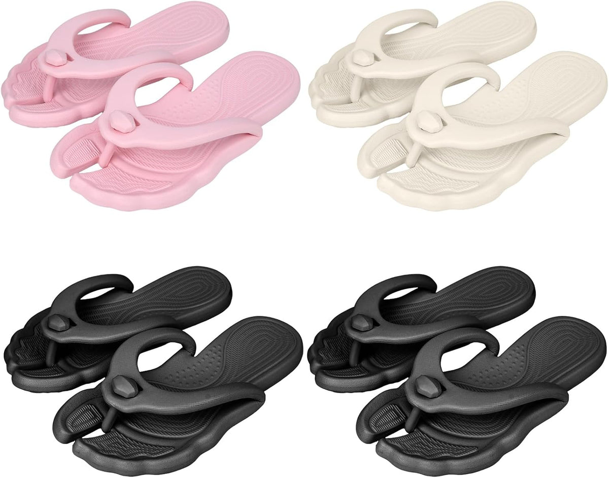 Flip Flops for Women Men Travel Slippers Shower Shoes Foldable Bathroom Camp Beach Sandals Lightweight Non-Slip Quick Dry