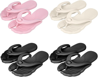 Flip Flops for Women Men Travel Slippers Shower Shoes Foldable Bathroom Camp Beach Sandals Lightweight Non-Slip Quick Dry
