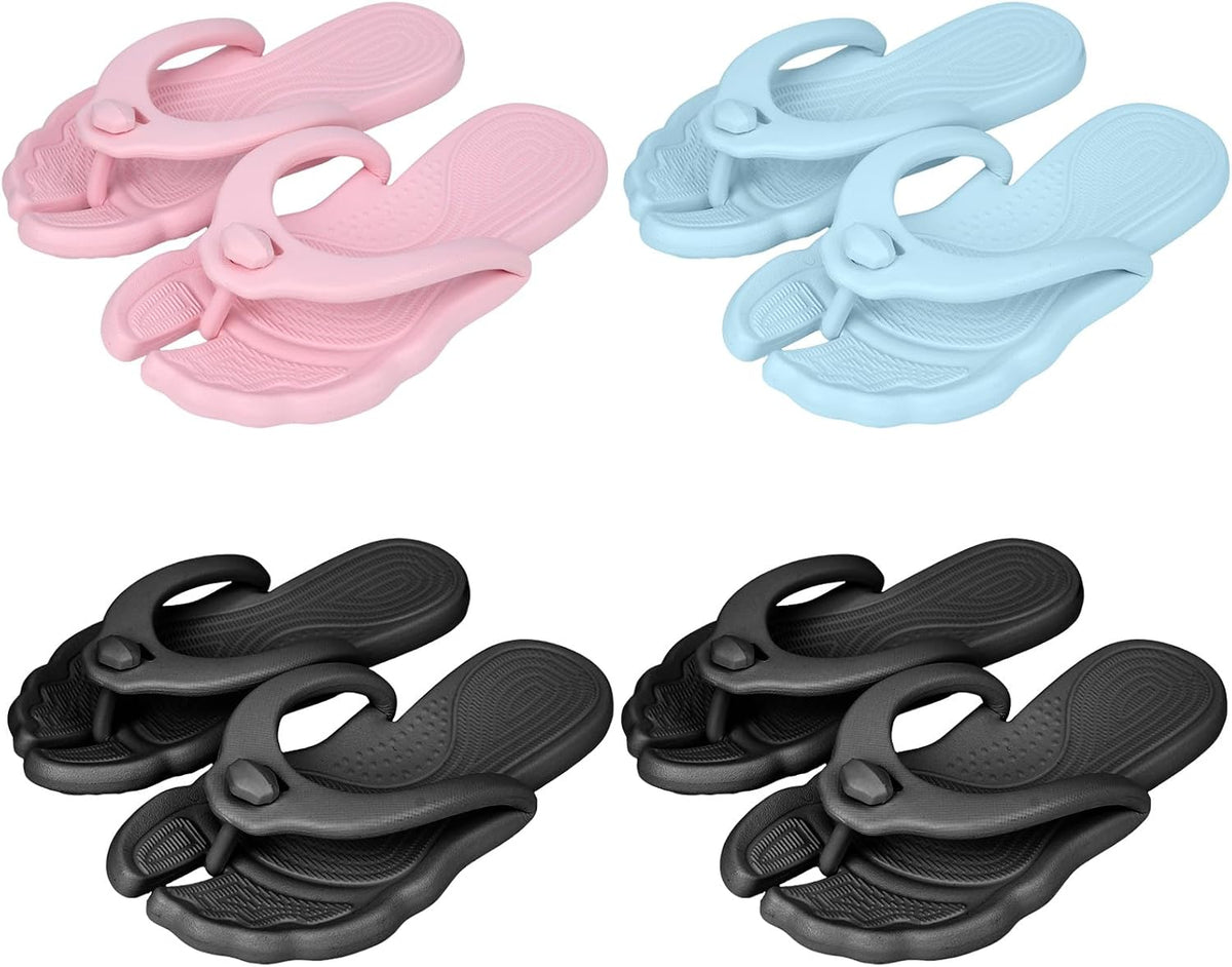 Flip Flops for Women Men Travel Slippers Shower Shoes Foldable Bathroom Camp Beach Sandals Lightweight Non-Slip Quick Dry