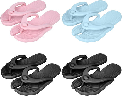 Flip Flops for Women Men Travel Slippers Shower Shoes Foldable Bathroom Camp Beach Sandals Lightweight Non-Slip Quick Dry