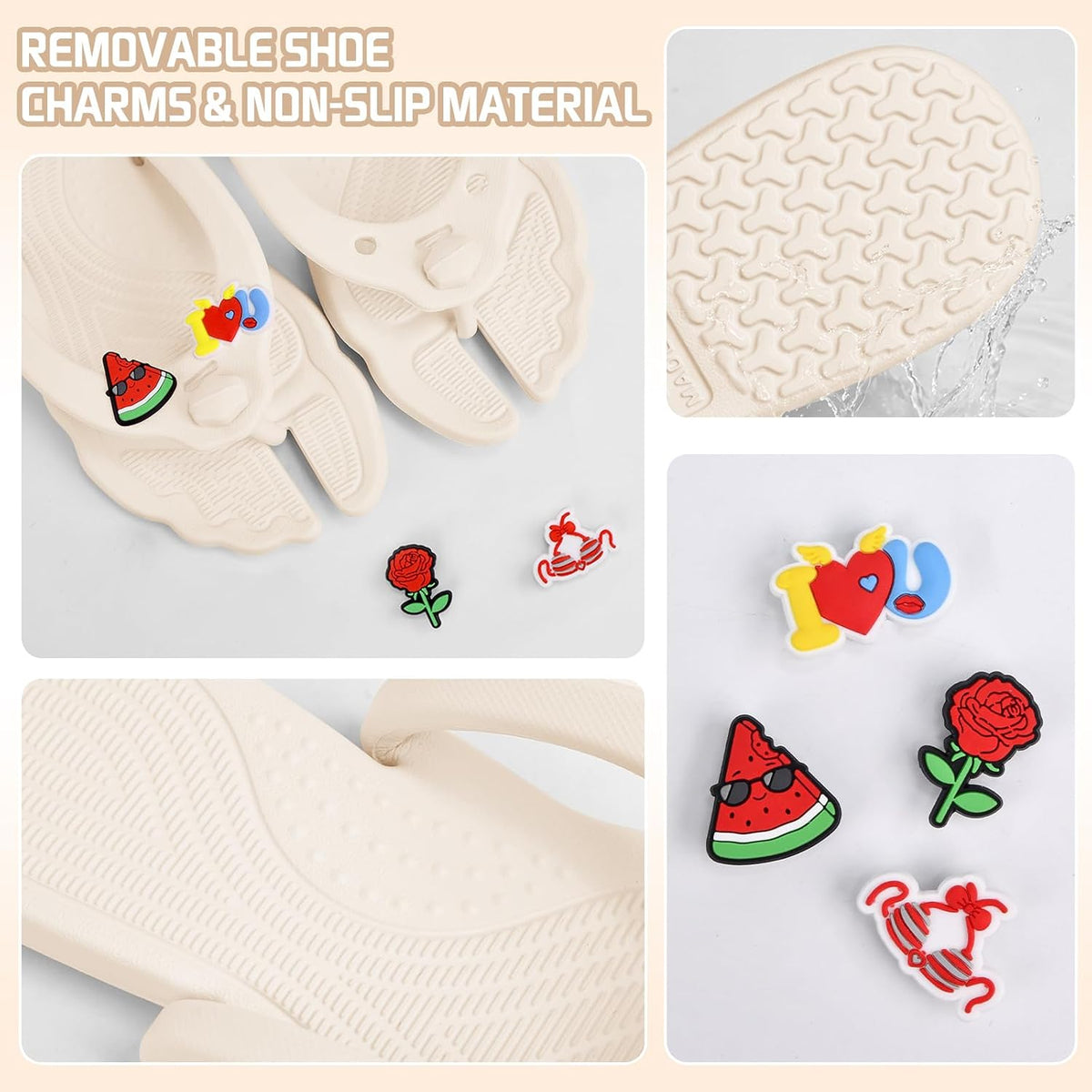 Flip Flops for Women Men Travel Slippers Shower Shoes Foldable Bathroom Camp Beach Sandals Lightweight Non-Slip Quick Dry