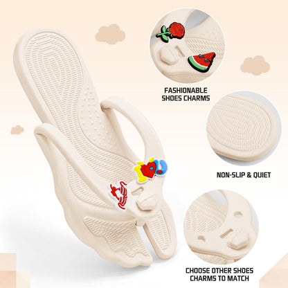 Flip Flops for Women Men Travel Slippers Shower Shoes Foldable Bathroom Camp Beach Sandals Lightweight Non-Slip Quick Dry