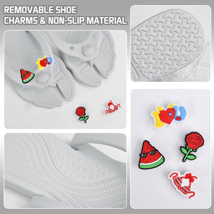 Flip Flops for Women Men Travel Slippers Shower Shoes Foldable Bathroom Camp Beach Sandals Lightweight Non-Slip Quick Dry