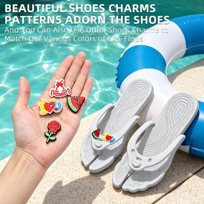 Flip Flops for Women Men Travel Slippers Shower Shoes Foldable Bathroom Camp Beach Sandals Lightweight Non-Slip Quick Dry