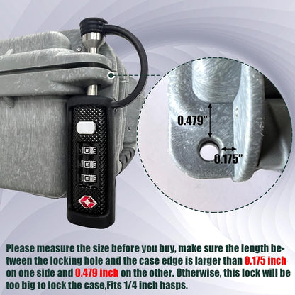 LAFENLIN TSA Lock for Gun Case, 3-Dial Combo Padlock