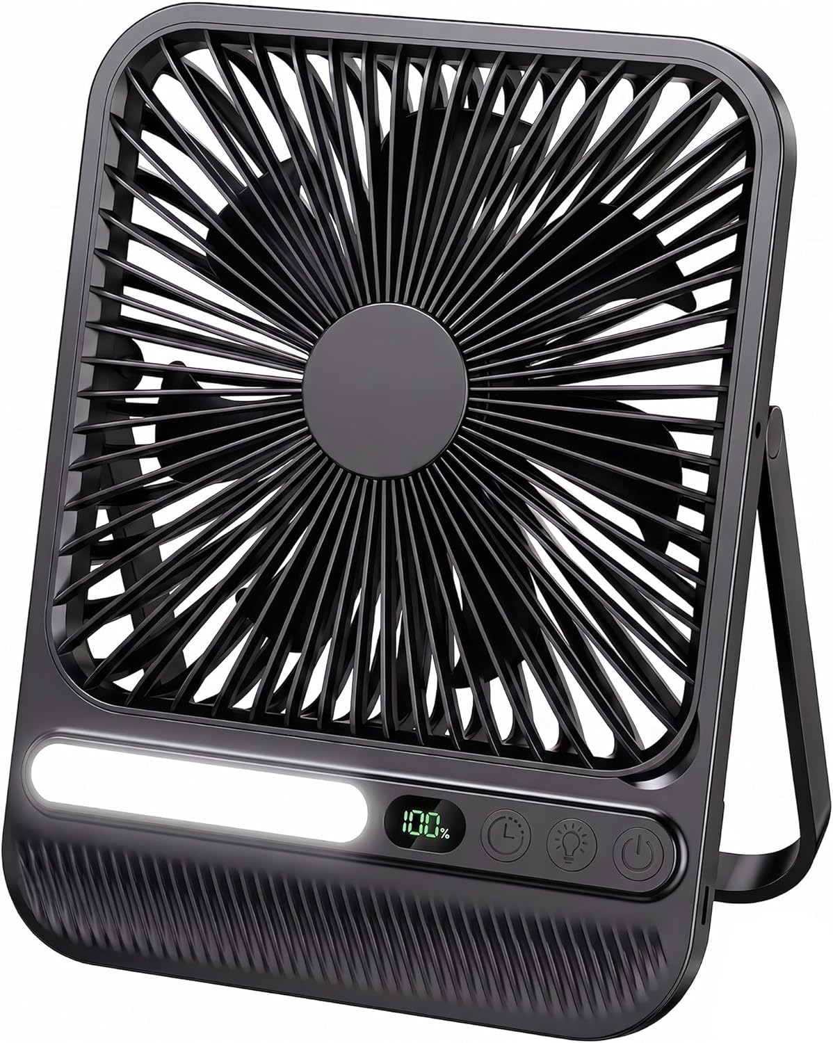8000mAh Portable Travel Fan,7in 28hrs Ultra-Thin Desk Fan