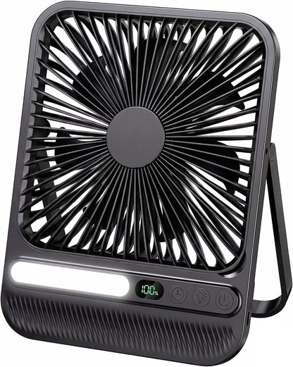 8000mAh Portable Travel Fan,7in 28hrs Ultra-Thin Desk Fan