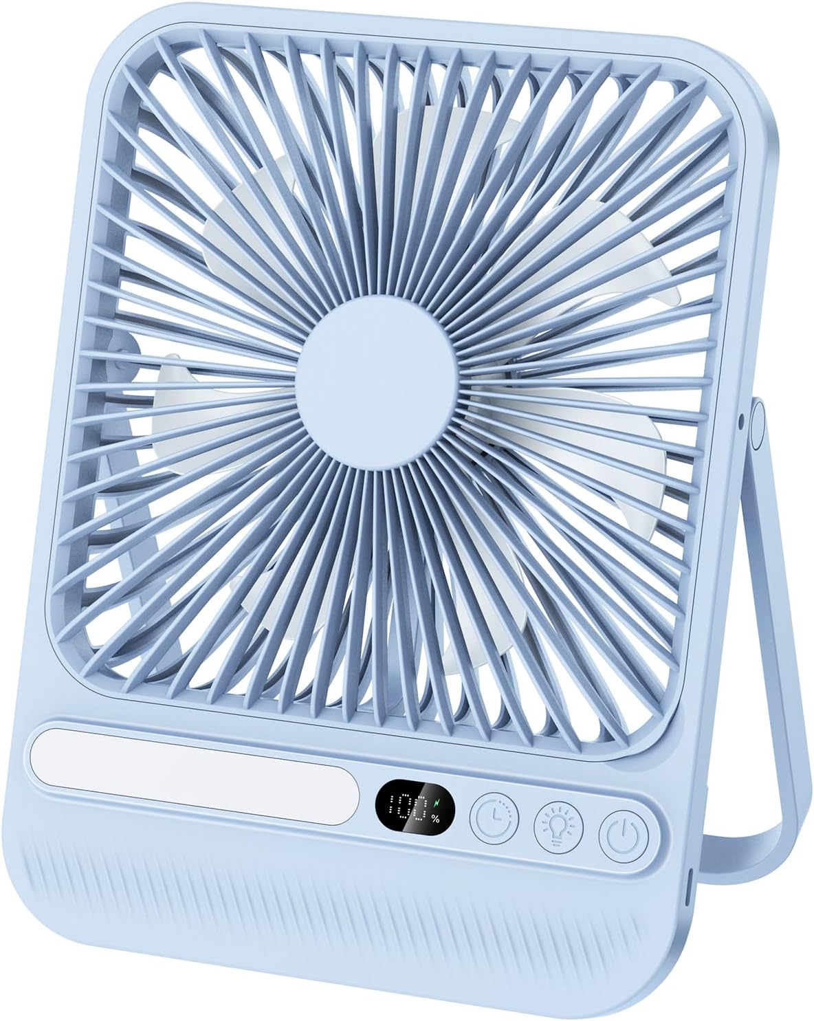 8000mAh Portable Travel Fan,7in 28hrs Ultra-Thin Desk Fan