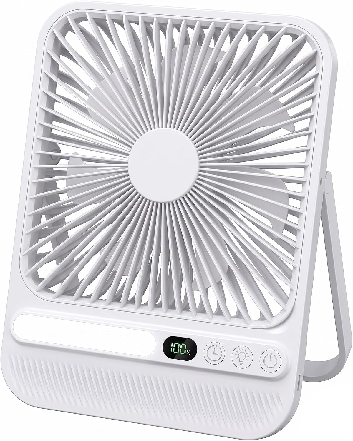 8000mAh Portable Travel Fan,7in 28hrs Ultra-Thin Desk Fan