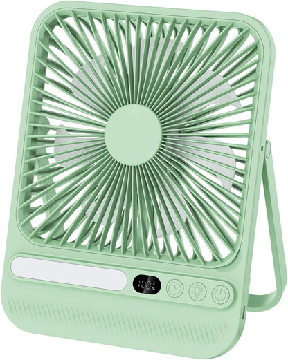 8000mAh Portable Travel Fan,7in 28hrs Ultra-Thin Desk Fan