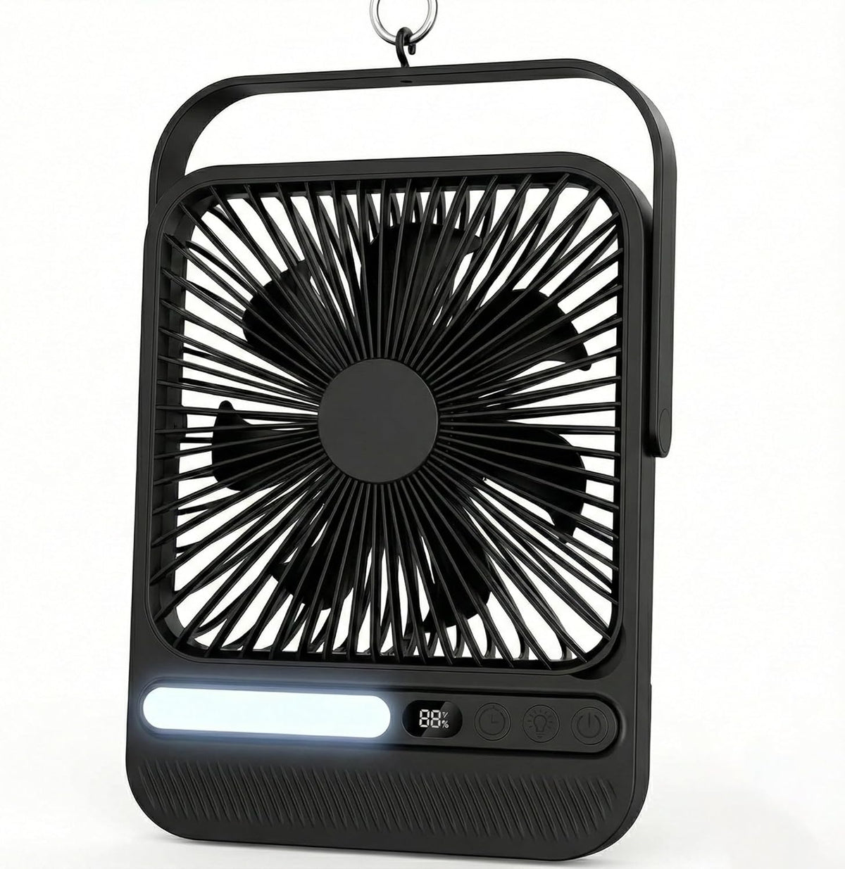 8000mAh Portable Travel Fan,7in 28hrs Ultra-Thin Desk Fan