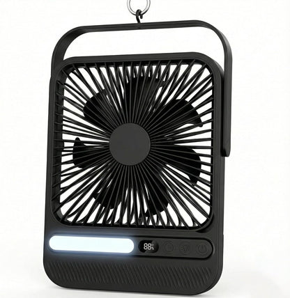 8000mAh Portable Travel Fan,7in 28hrs Ultra-Thin Desk Fan