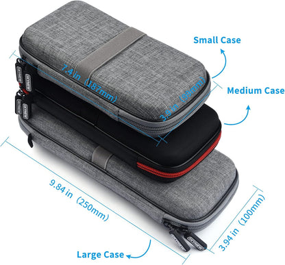 Hard Travel Case Fit for RAVPower 26800/20100/20000mAh, Anker Power Core 26800mAh/PowerCore +26800mAh, Dulla M50000 Power Bank 12000mAh, ROMOSS 30000mAh, Lab599 Tx500 Radio (Large Black)