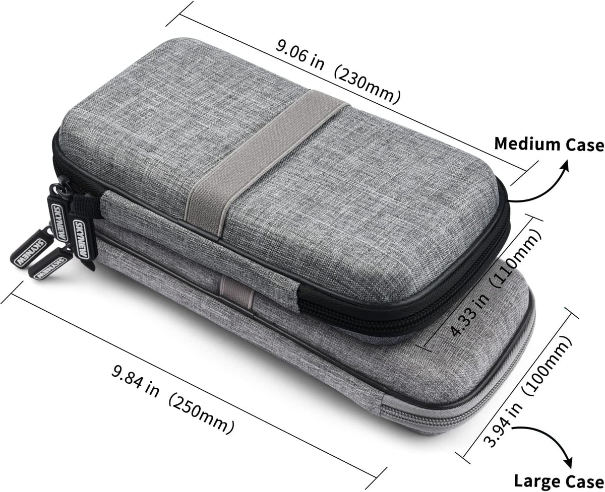 Hard Travel Case Fit for RAVPower 26800/20100/20000mAh, Anker Power Core 26800mAh/PowerCore +26800mAh, Dulla M50000 Power Bank 12000mAh, ROMOSS 30000mAh, Lab599 Tx500 Radio (Large Black)
