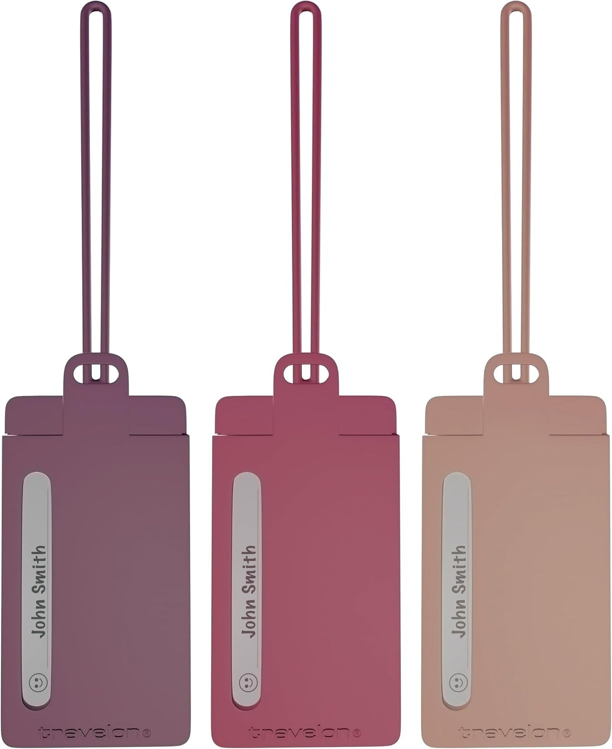 Set of 3 Silicone Privacy Luggage Tags