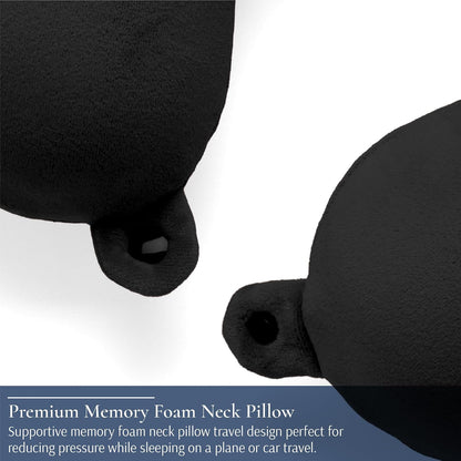 Travel Neck Pillow - Lightweight U-Shaped Memory Foam Travel Pillow for Airplane, Car Travels & Sleeping, Blue