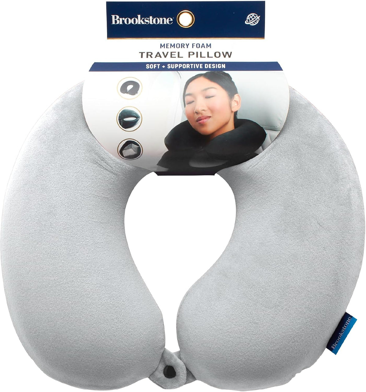Travel Neck Pillow - Lightweight U-Shaped Memory Foam Travel Pillow for Airplane, Car Travels & Sleeping, Blue