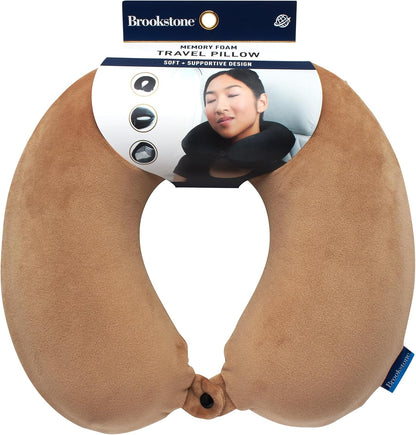Travel Neck Pillow - Lightweight U-Shaped Memory Foam Travel Pillow for Airplane, Car Travels & Sleeping, Blue