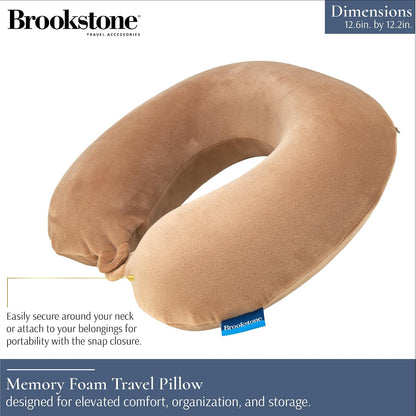 Travel Neck Pillow - Lightweight U-Shaped Memory Foam Travel Pillow for Airplane, Car Travels & Sleeping, Blue
