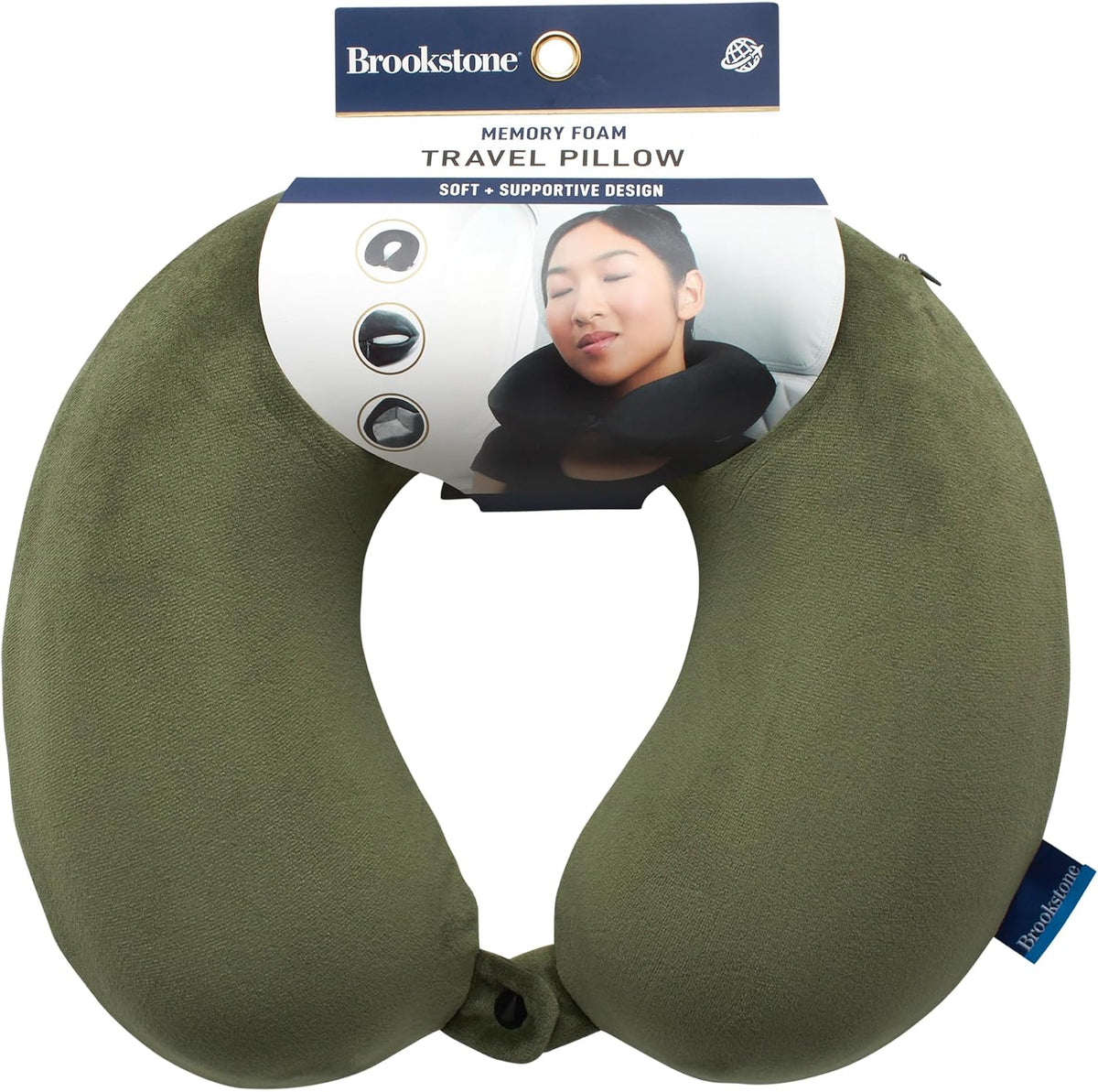 Travel Neck Pillow - Lightweight U-Shaped Memory Foam Travel Pillow for Airplane, Car Travels & Sleeping, Blue