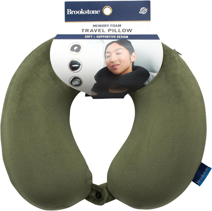Travel Neck Pillow - Lightweight U-Shaped Memory Foam Travel Pillow for Airplane, Car Travels & Sleeping, Blue