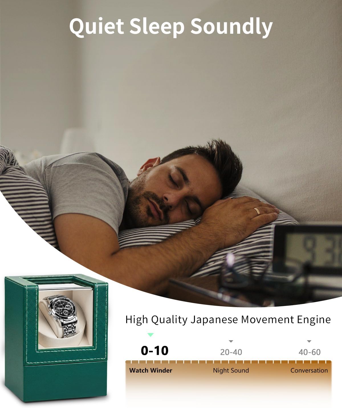 Watch Winder for Automatic Watches: Automatic Single Watch Winder Box