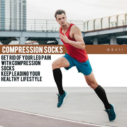 Copper Compression Socks Men & Women 4 Pairs,Best Support for Nurses,Running,FLying,Athletic
