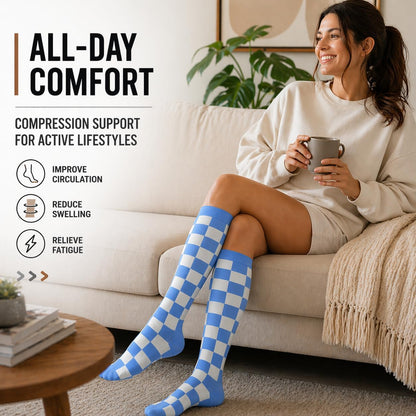 Copper Compression Socks Men & Women 4 Pairs,Best Support for Nurses,Running,FLying,Athletic