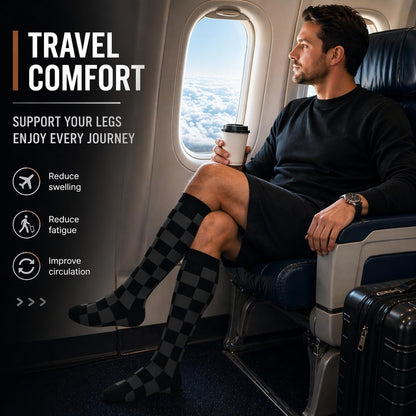 Copper Compression Socks Men & Women 4 Pairs,Best Support for Nurses,Running,FLying,Athletic