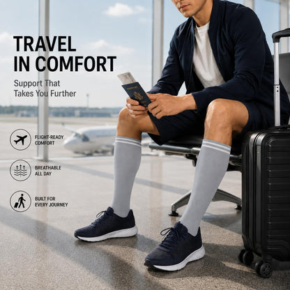 Copper Compression Socks Men & Women 4 Pairs,Best Support for Nurses,Running,FLying,Athletic