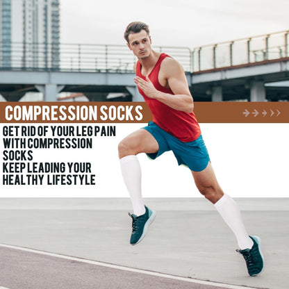 Copper Compression Socks Men & Women 4 Pairs,Best Support for Nurses,Running,FLying,Athletic