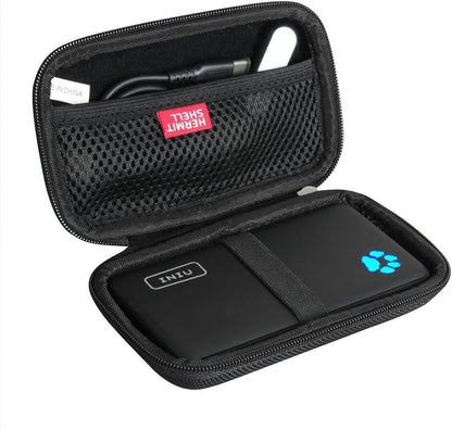 Hard Travel Case for INIU Portable Charger 10000mAh Power Bank [2022 Version] (Black)