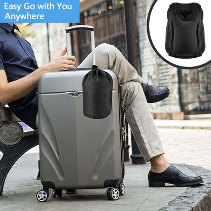 Inflatable Travel Pillows for Airplane, Blow Up Neck Pillow for Sleeping, Airplane Travel Essentials for Long Flight Support Head, Neck and Lumbar, Used for Car/Bus/Train/Office Rest, Adults Kids