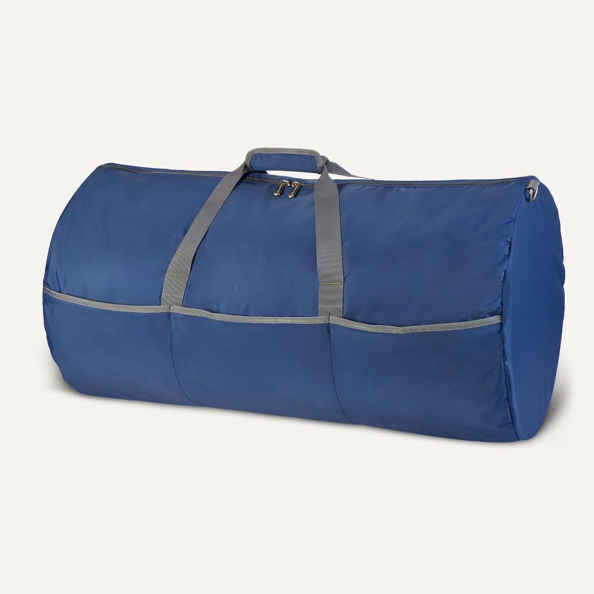 Extra Large Foldable Nylon Duffel Bag for Travel/Storage with Zippered Pockets, 32.4", 150L, 50-LBS Capacity, Navy Blue (Previously Amazon Basics)
