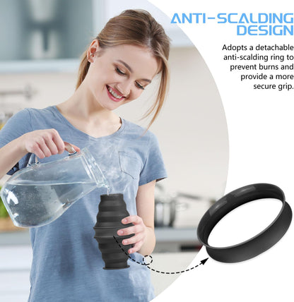 Collapsible Water Bottle, BPA Free Silicone Foldable Water Bottles