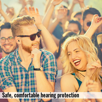 Blackout Soft Foam Earplugs, 7 Pair with Travel Case - 32 dB Highest NRR, Comfortable Ear Plugs for Concerts, Jam Sessions, Nightclubs, Loud Events and Shooting Sports