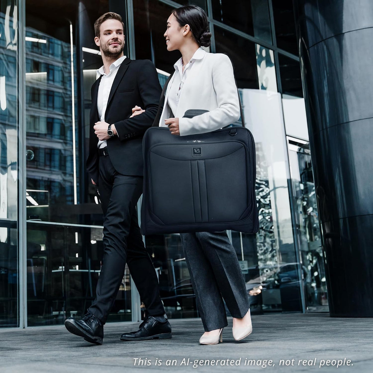 Premium travel garment bag. Carry-on for Men & Women. Hangs 4 Items