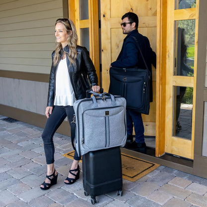 Premium travel garment bag. Carry-on for Men & Women. Hangs 4 Items