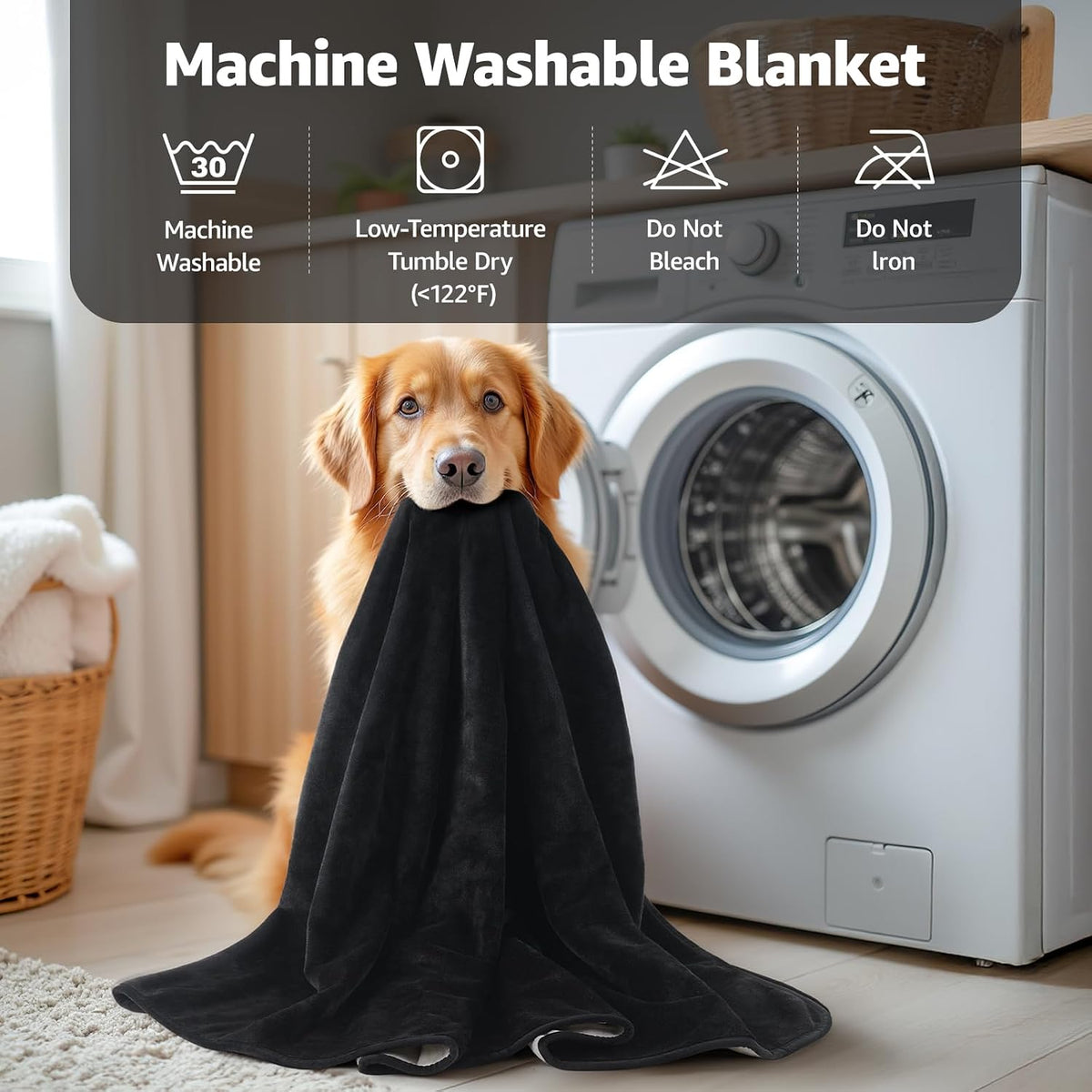 Waterproof Blanket for Bed, Soft Flannel Twin Bed Blanket 60" x 80"