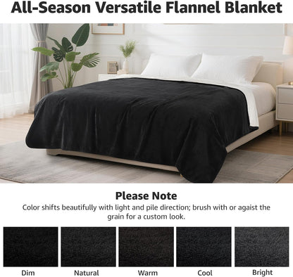Waterproof Blanket for Bed, Soft Flannel Twin Bed Blanket 60" x 80"
