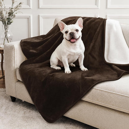 Waterproof Blanket for Bed, Soft Flannel Twin Bed Blanket 60" x 80"